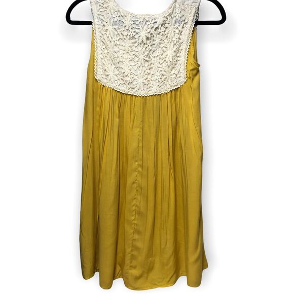 Jodifl Yellow Embellished Boho Tunic Dress - Sz Small - Creamgold - Picture 8 of 12